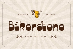 Bikerstone- Retro Style Font Download