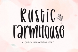 Rustic Farmhouse - Quirky Handwriting Font Font Download