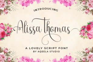 Alissa thomas Scrip Font Download