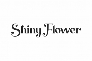 Shiny Flower Font Download