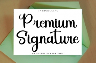 Premium Signature Font Download