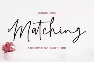 Matching Handwritten Script Font Download