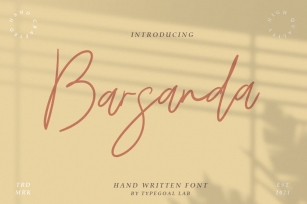 Barsanda  Script Font Font Download