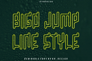 Bigo Jump Line Font Download