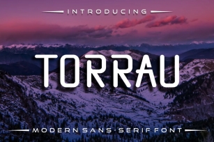 Torrau Modern sans serif font Font Download