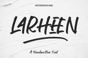 Larheen A Handwritten Font Download