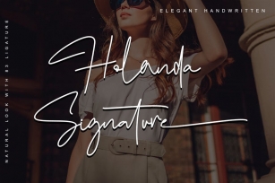 Holanda Signature Font Download