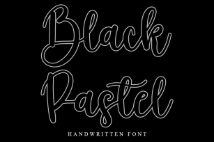 Black Pastel Font Download