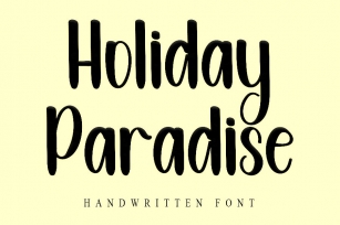 Holiday Paradise Font Download