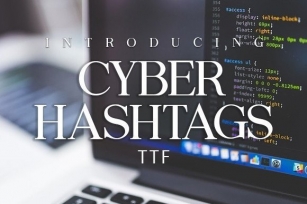 Cyber Hashtags Font Download
