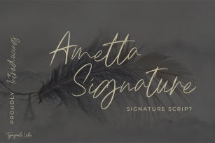 Ametta Signature  Font Font Download