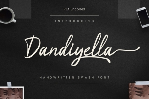 Dandiyella - Handwritten Swash Font Font Download