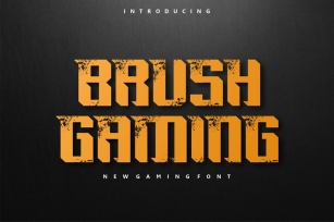 Brush Gaming Font Font Download
