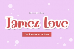 Jamez Love Font Download