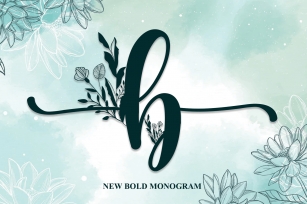 Flower Monogram Font Download