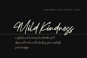 Mild Kindness Font Download