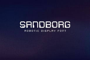 Sandborg - Robotic Display Font Font Download