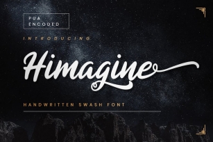 Himagine - Handwritten Swash Font Font Download