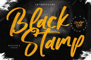 Black Stamp Font Download