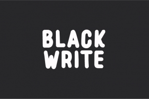 Black Write Font Download
