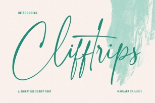 Clifftrips Signature Script Font Font Download