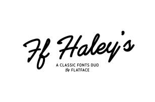 Flatface Haleys Duo Font Download