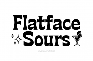 Flatface Sours 2.0 Display Font Download