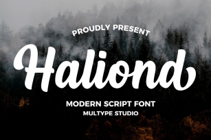 Haliond Modern Script Font Download