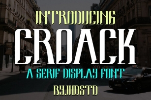 Croack Serif Display Font Font Download