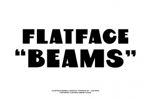 Flatface Beams Display Font Download