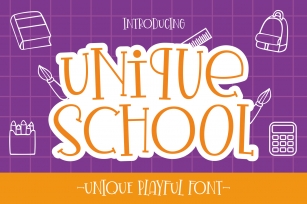 Unique School Font Download