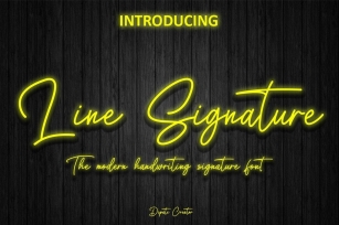 Line Signature Font Download