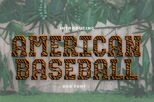 American Baseball  Font Download