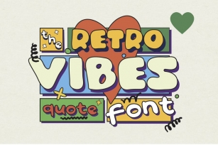 Retro Vibes. Quotable. Hand Drawn Font Font Download