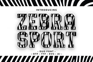 Zebra Sport Font Download