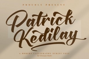 Patrick Kedilay Calligraphy Script Font Font Download