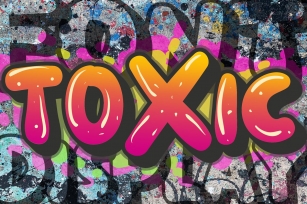 toXic styled display Font Download