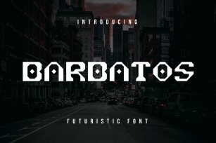 Barbatos Futuristic Font Font Download