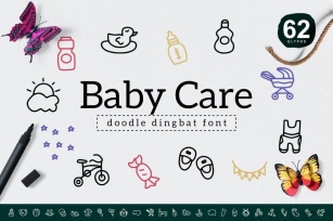 Baby Care Dingbat Font Download