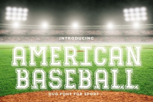 American Baseball Font Download