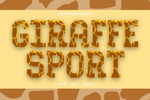 Giraffe Sport Font Download