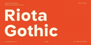 TG Riota Gothic Font Download