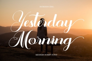 Yesterday Morning Font Download