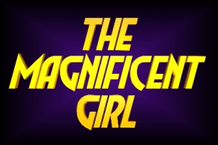 The Magnificent Girl Font Download