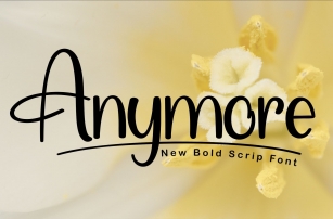 Anymore Font Download