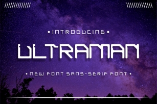 Ultraman modern sans serif font Font Download