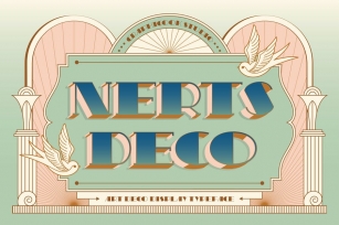 Nerts Deco Artdeco Display Typeface Font Download