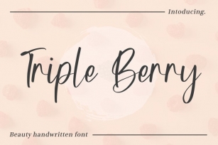 Triple Berry Font Download