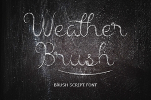 Weather Brush Font Download