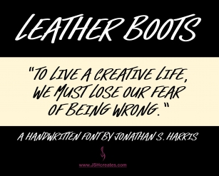 Leather Boots Font Download
